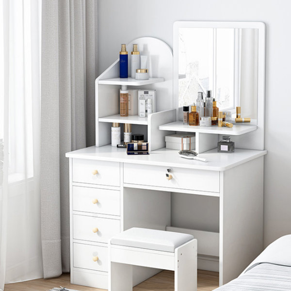 white vanity dresser