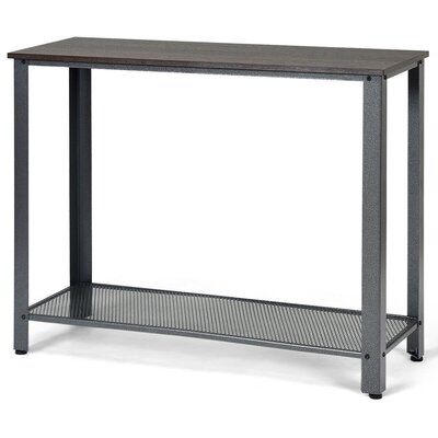 17 Stories 40 Console Table  Table Top Color: Black