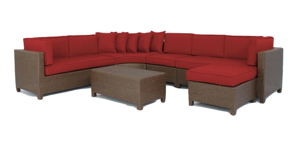 Luciano 6 Piece Sectional Set with Cushions