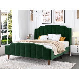 Emerald Green Velvet Bed Frame | Wayfair