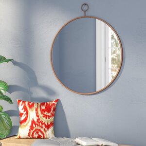 Round Gold Wall Mirror