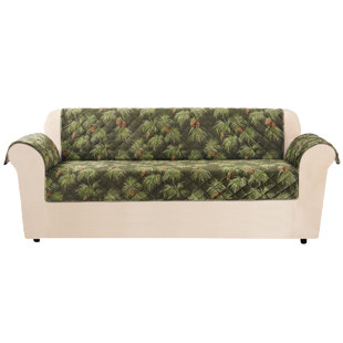 Lodge Pinecone Box Cushion Sofa Slipcover by Sure Fit #1