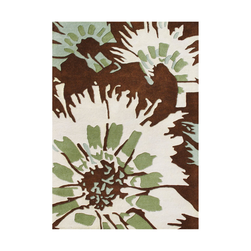 New Zealand Handmade Brown Area Rug