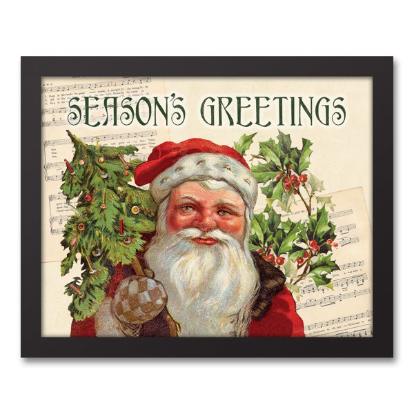Vintage Santa Wall Art Wayfair Looking for canvas art for your wall? vintage santa wall art