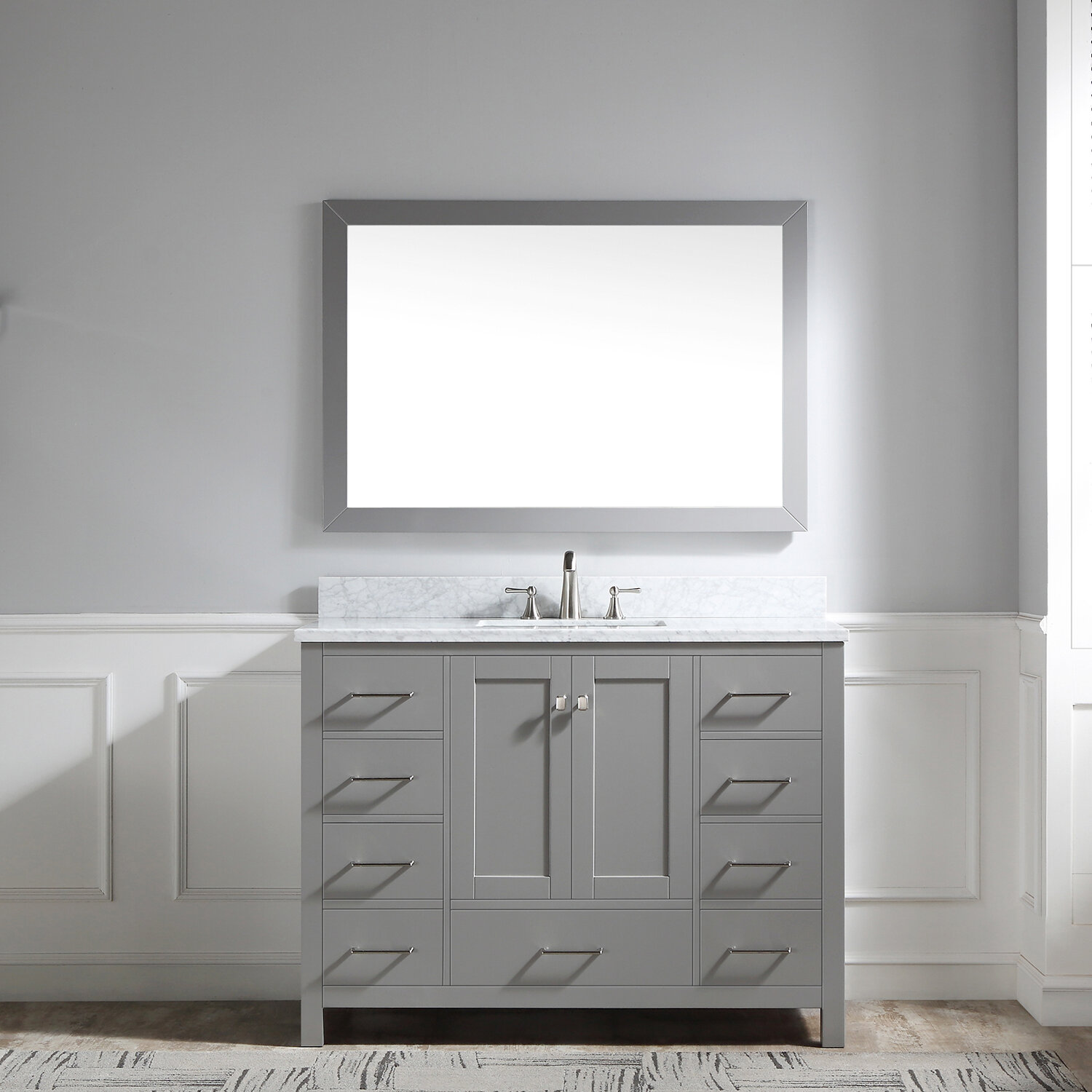 Latitude Run Drayden 48 Single Bathroom Vanity Set With Mirror Wayfair