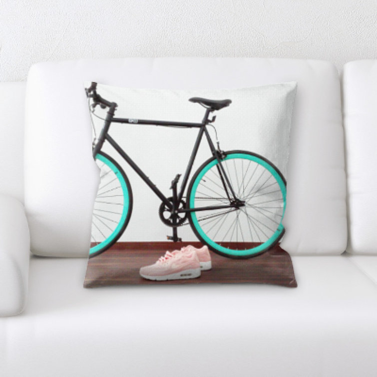 bicycle throw pillow
