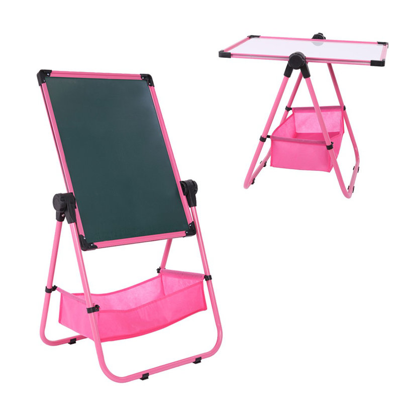 Bnj Adjustable Art Easel Whiteboard Chalkboard Double Sided Stand For Kids Wayfair The most common kids art easel material is stretched canvas. wayfair