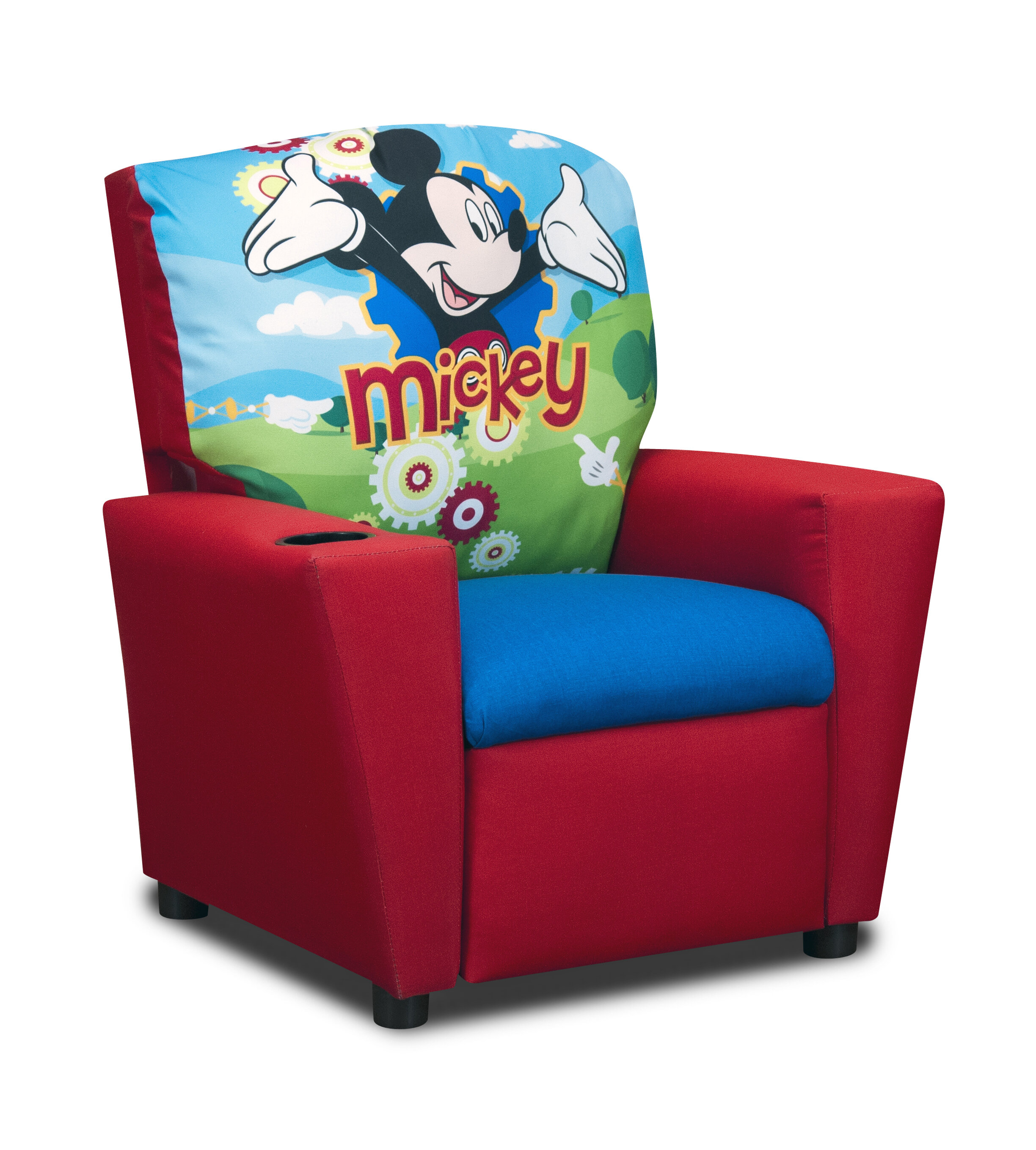 Upholstered Kids Sofa Chair Disney Mickey Mouse for Kids Toddler Room Furniture
