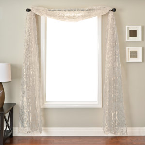 window scarf curtains & drapes you'll love | wayfair window scarf curtains & drapes you'll love | wayfair