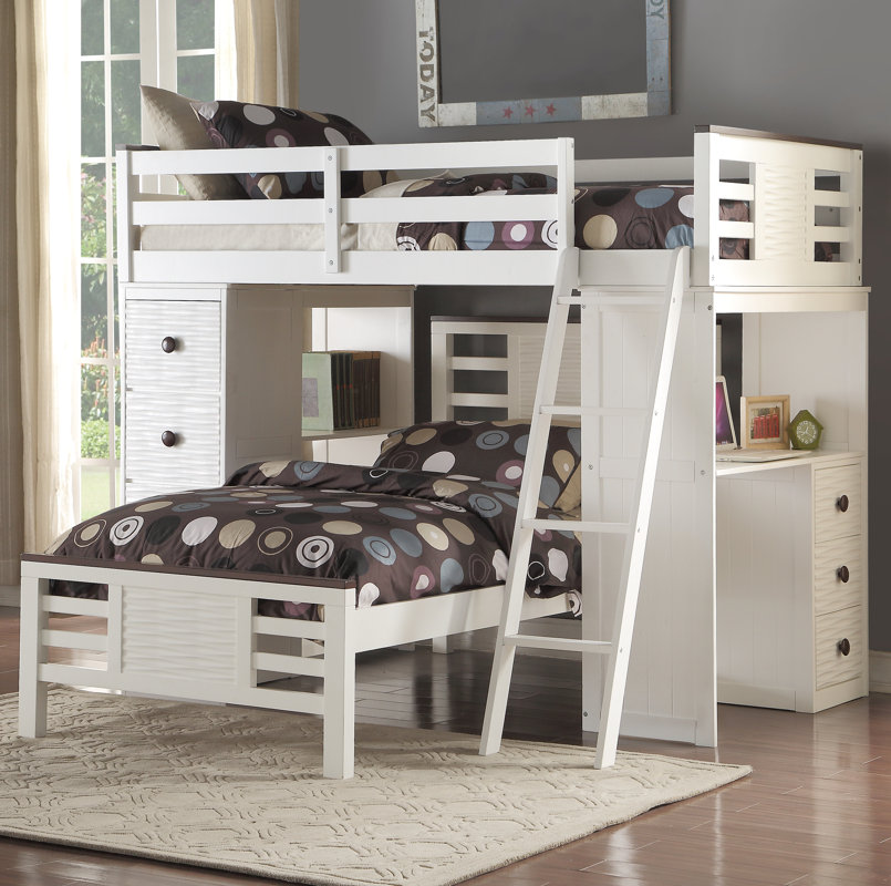 ACME Furniture Florrie Loft Bed with Desk Wayfair