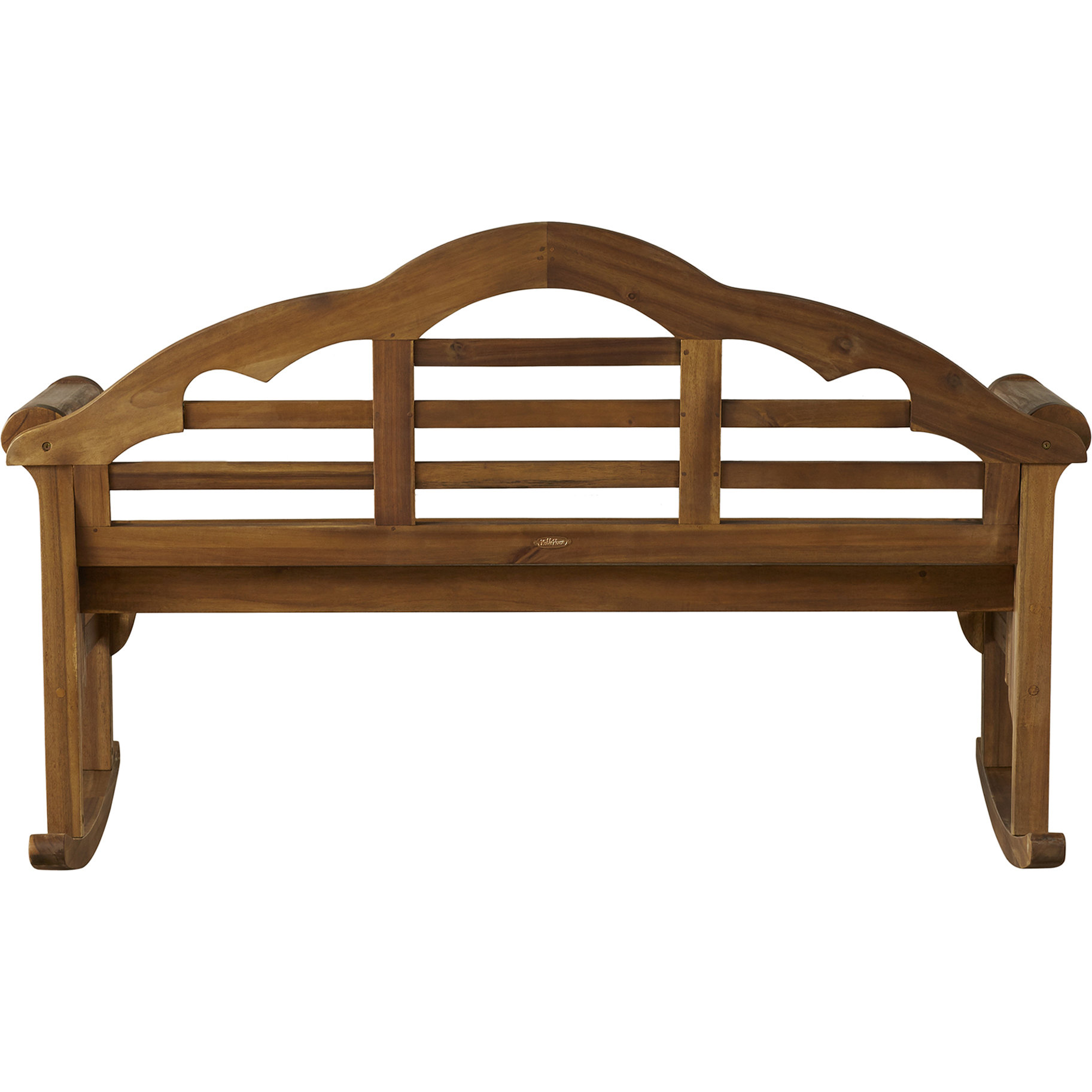 August Grove Newington Acacia Rocking Bench & Reviews Wayfair