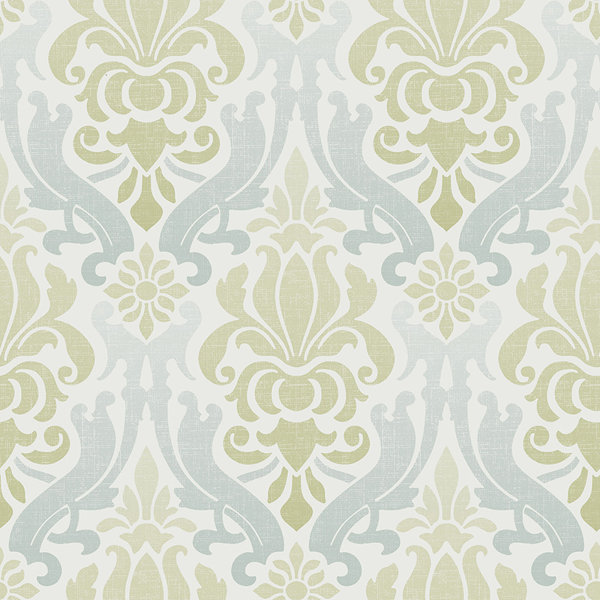 wallpops! nouveau 18' x 20.5" damask peel and stick wallpaper roll wallpops! nouveau 18' x 20.5" damask peel and stick wallpaper roll