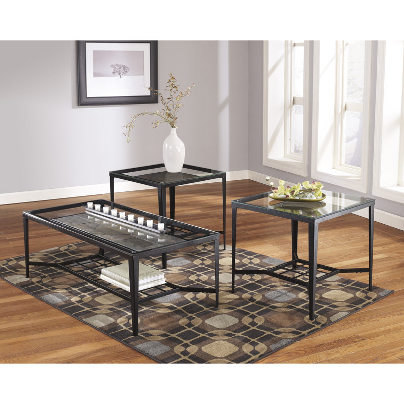 flash furniture calder 3 piece coffee table set & reviews | wayfair flash furniture calder 3 piece coffee table set & reviews | wayfair