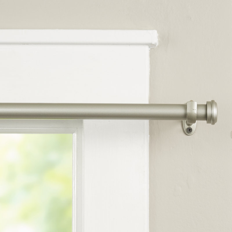 wayfair basics™ wayfair basics end cap single curtain rod wayfair basics™ wayfair basics end cap single curtain rod
