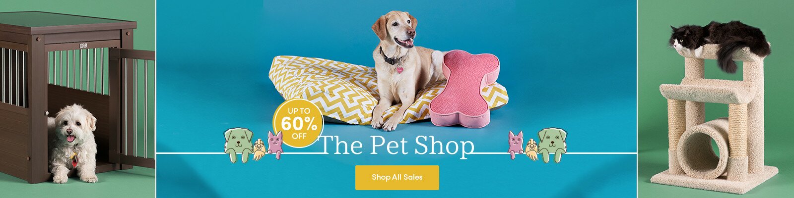 Save Up to 60% off The Pet Shop Sale at Wayfair