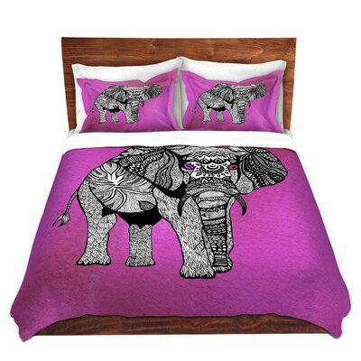 Winder Pom Tribal Elephant Duvet Cover Set Bungalow Rose Size 1