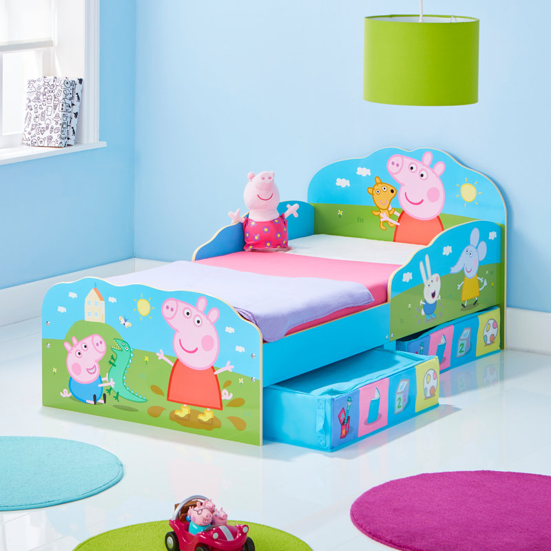 Toddler Bed Frame With Storage Drawers