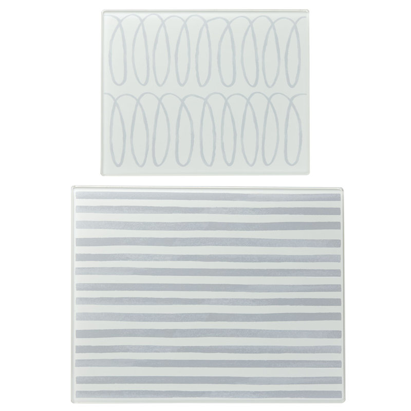 kate spade new york Charlotte Street Glass Prep 2-Piece Cutting Board Set