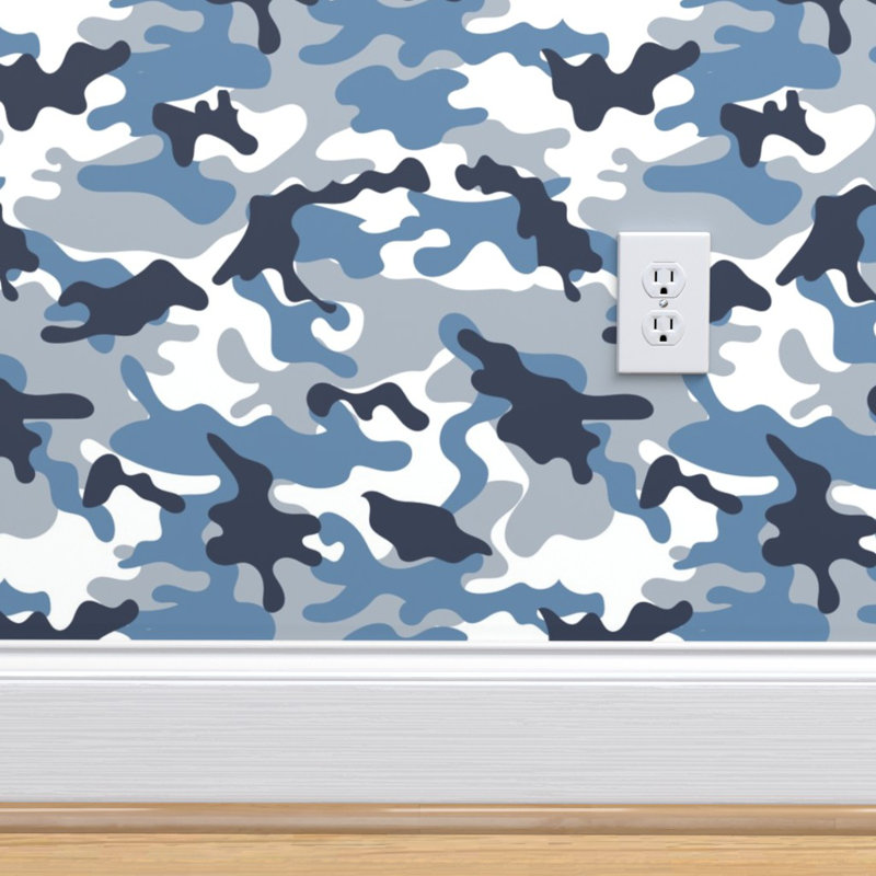 Ebern Designs Chocheles Camouflage 27 L X 24 W Wallpaper Panel