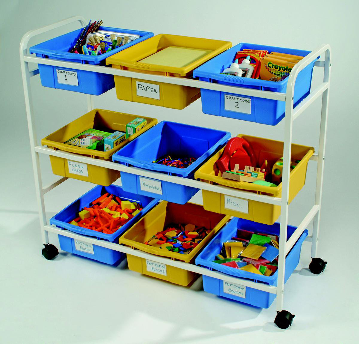 Copernicus Double Sided 9 Compartment Teaching Cart with Bins Wayfair