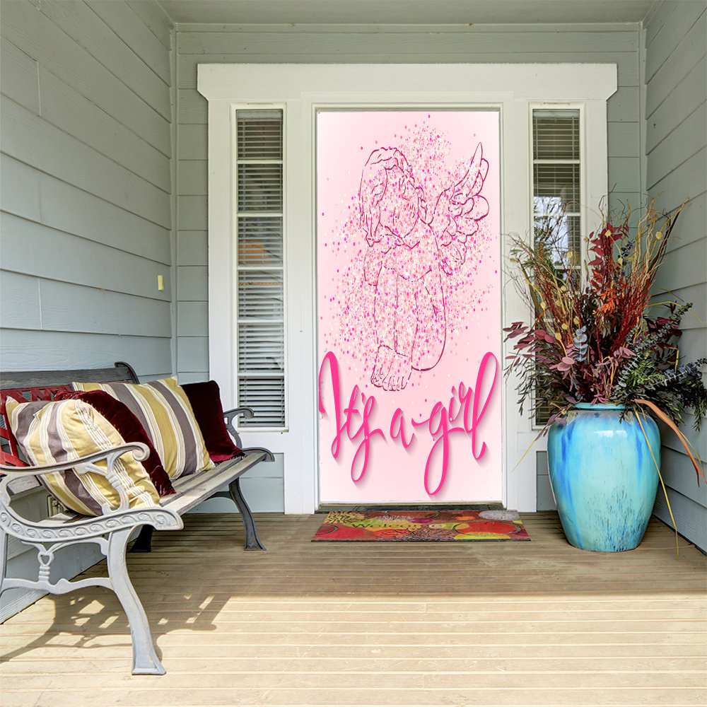 The Holiday Aisle My Little Angel Door Mural Wayfair