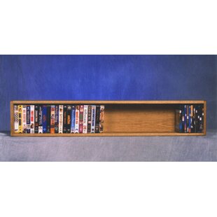 50 VHS Wall Mounted Multimedia Storage Rack By Rebrilliant