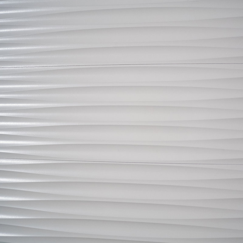 Ninth Vine 5 75 X 94 Peel And Stick Engineered Wood Wall Paneling In White Wayfair
