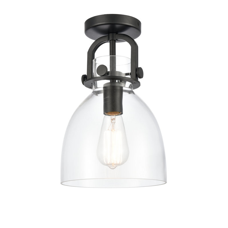 Breakwater Bay Yoder 1 Light 8 Simple Bell Semi Flush Mount Wayfair