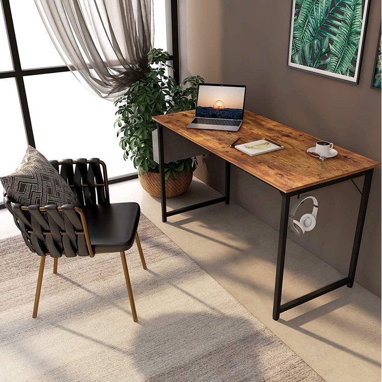 Black Metal Frame Modern Simple Style PC Table CubiCubi Study Computer Desk 40 Home Office Writing Small Desk Rustic Brown Black Metal Frame Modern Simple Style PC Table CubiCubi Study Computer Desk 40 Home Office Writing Small Desk Rustic Brown