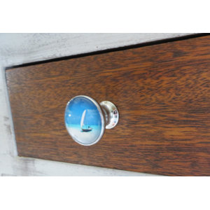 Tropical Ocean Beach Theme Round Knob (Set of 6)