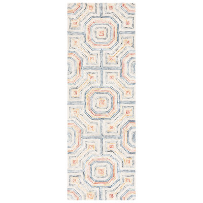 deyoung hand tufted wool geometric rug