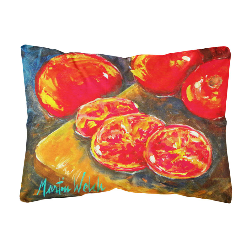 Caroline S Treasures Tomatoes Slice It Up Indoor Outdoor Throw