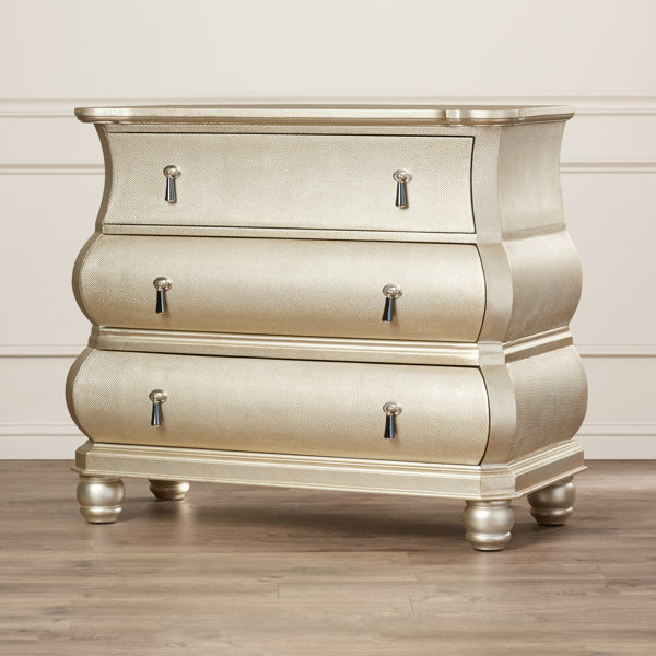 Willa Arlo Interiors Carlene 3 Drawer Bombe Chest Reviews Wayfair