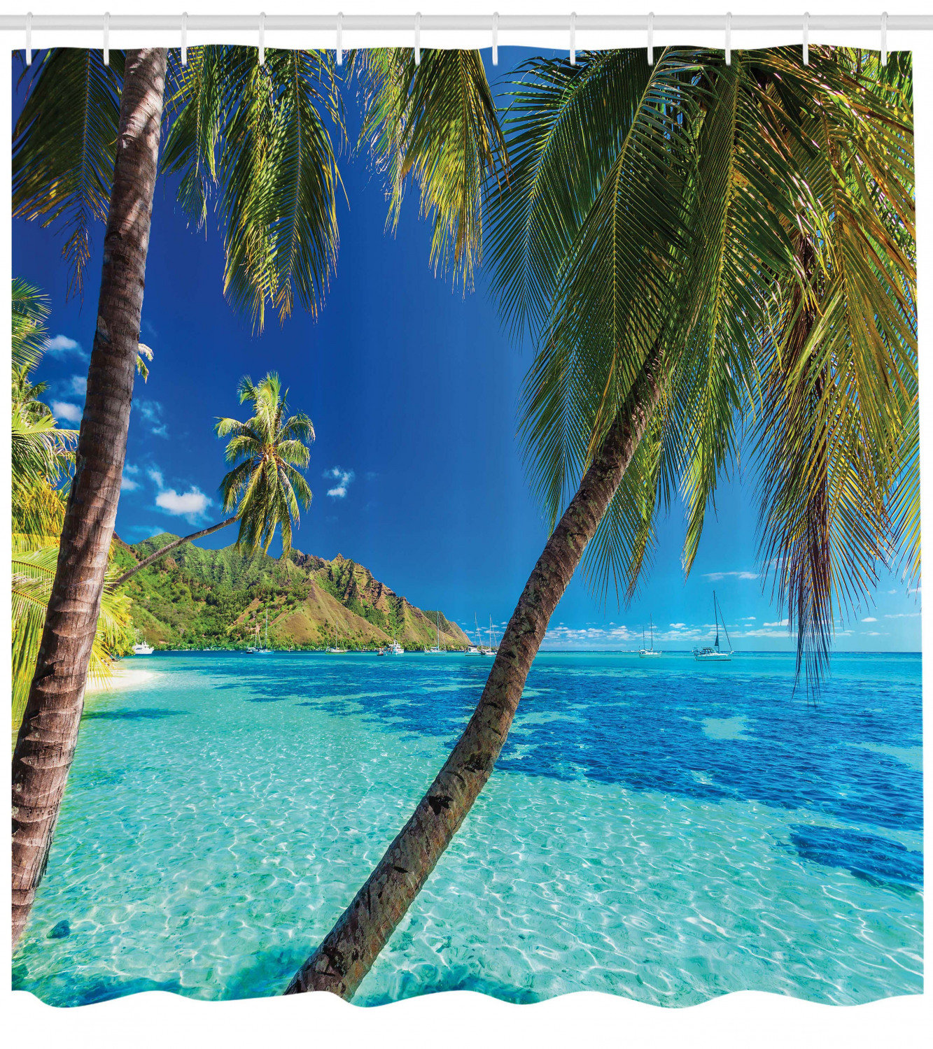 East Urban Home Ambesonne Ocean Shower Curtain Image Of A