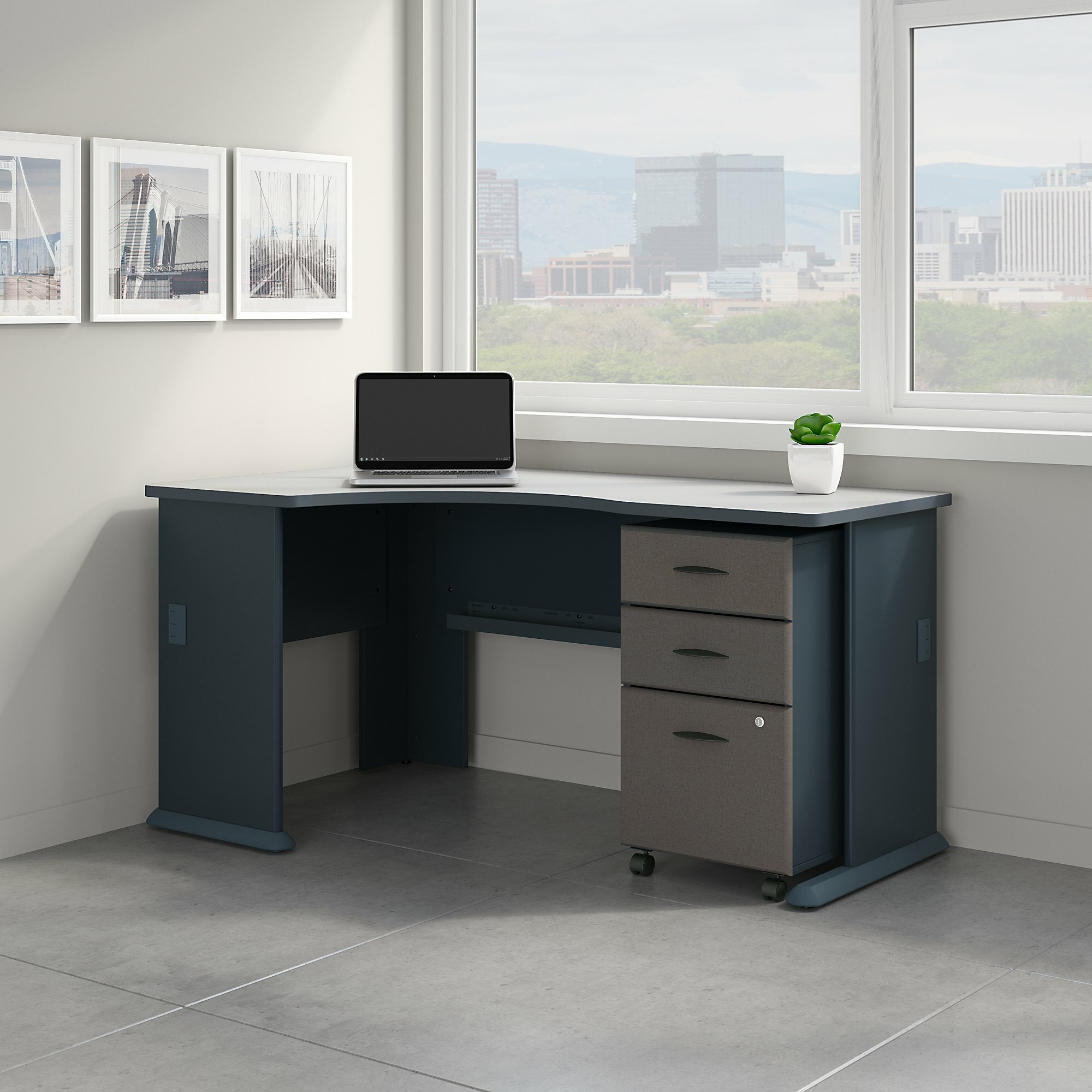 Bush Business Furniture Series A Left Corner L Shape Desk Wayfair