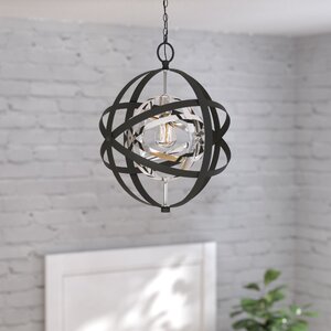 Hawaiian Gardens 1-Light Globe Pendant