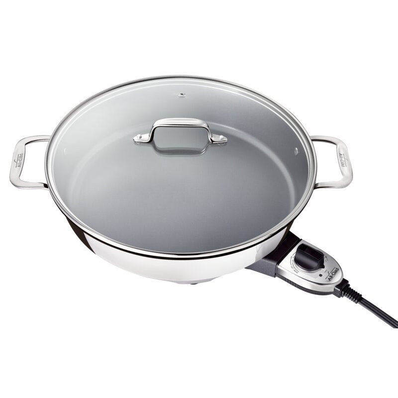 All-Clad Electric 14" Non-Stick Skillet with Lid & Reviews | Wayfair.ca