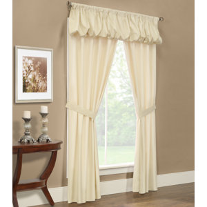 Sanderson Solid Semi-Sheer Thermal Rod Pocket Single Curtain Panel