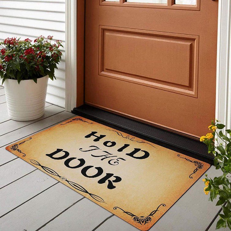 Welcome Entrance Mat Rug for Indoor Outdoor Front Door w/Non-Slip Rubber Backing 