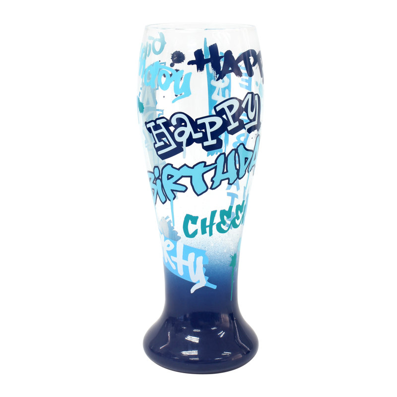 The Party Aisle Decorative Graffiti Painted Happy Birthday 24 Oz