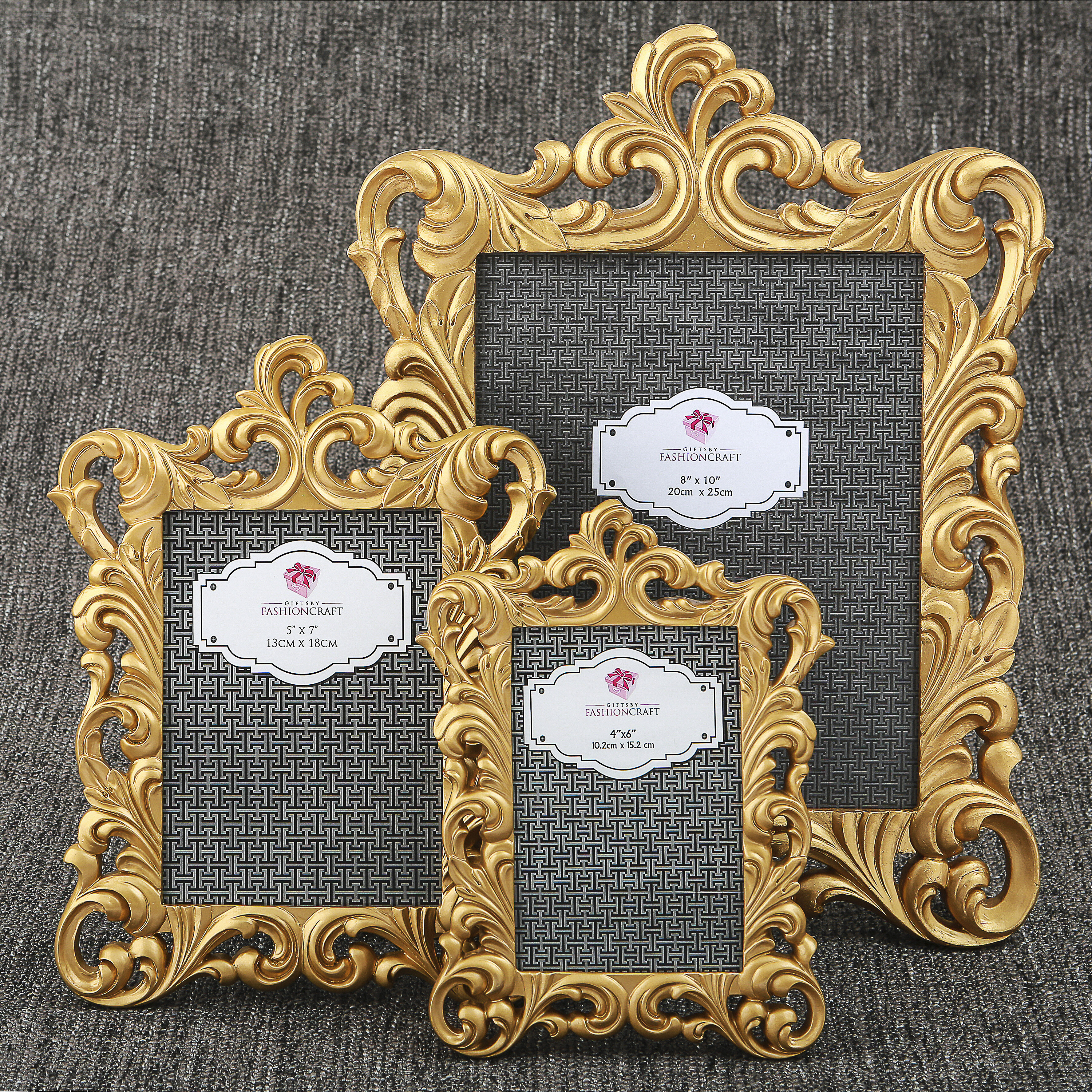 Henzo picture frames in baroque style in antique or shiny colors 6x4 and 7x5