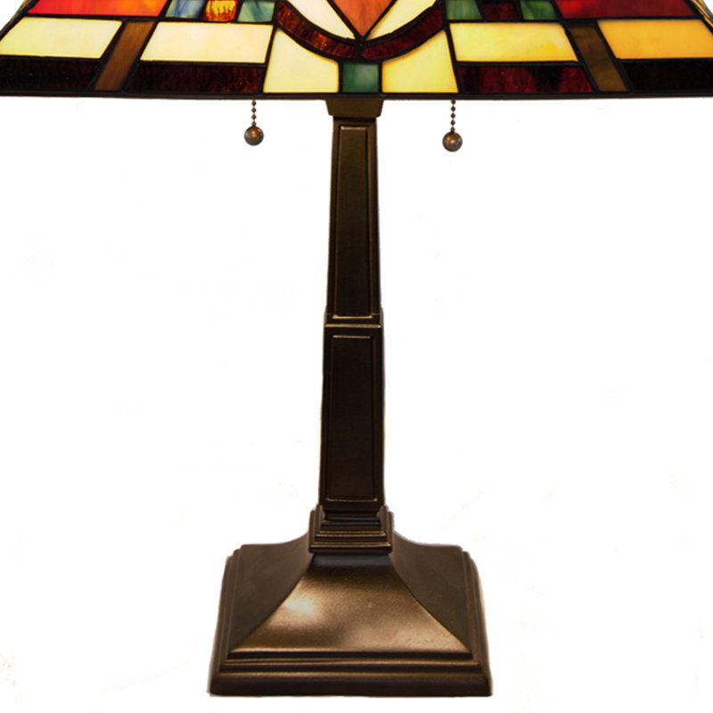 Loon Peak Jubilee Stained Glass Mission Style 24 Table Lamp