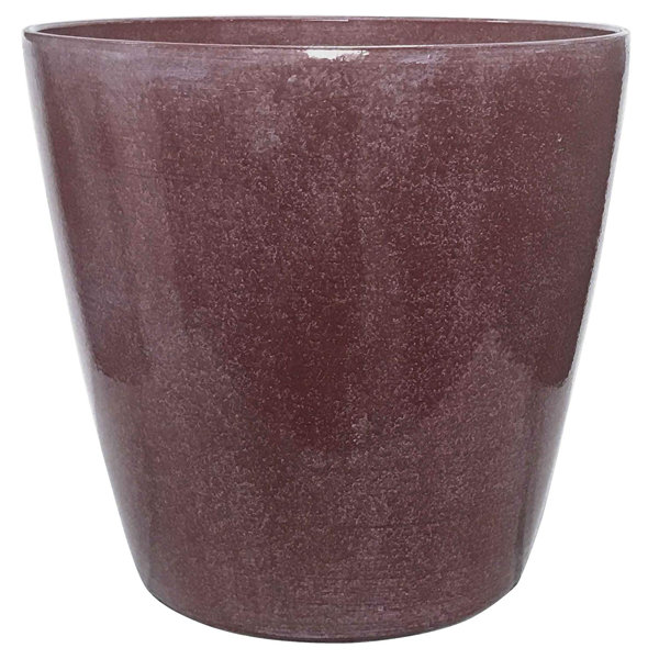 Happy Planter Planter 19 7 X 19 7 X 18 9 Raspberry Glaze Wayfair