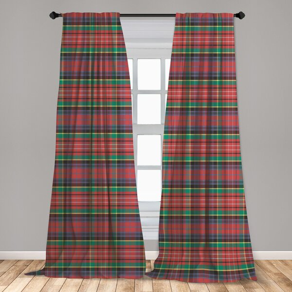 Image result for multicolor plaid curtains