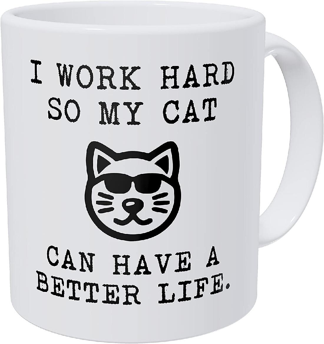 Mom, Funny Mug White 11 Oz Coffee Great Novelty Gift For Lovers I Love Cats 