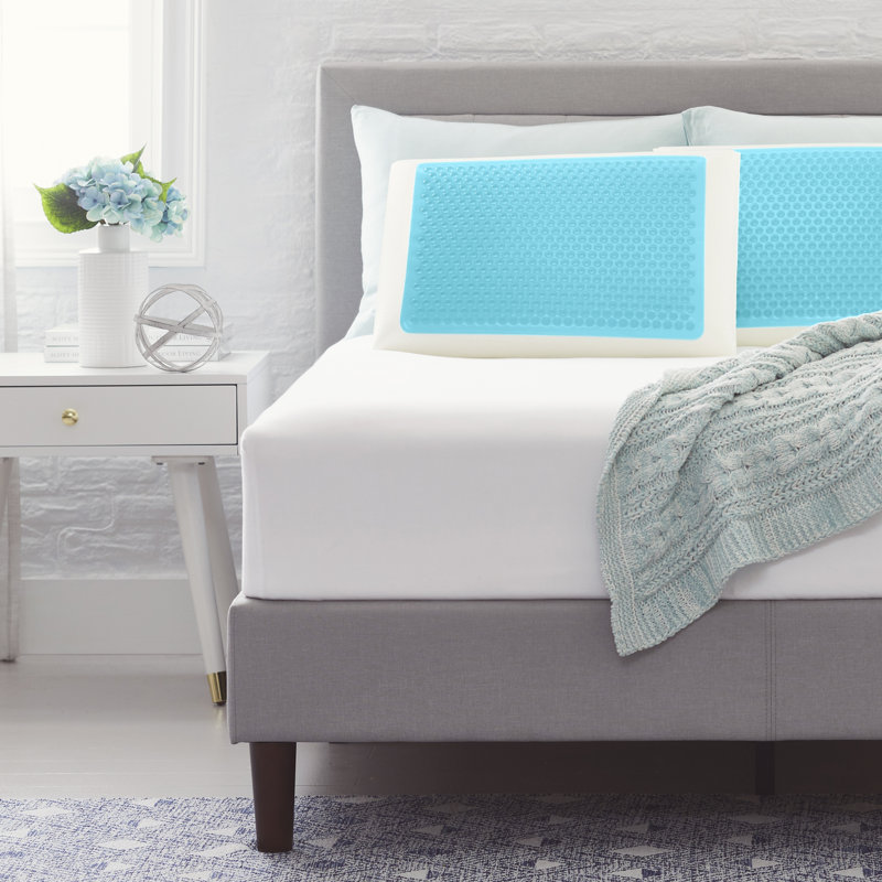 Comfort Revolution Medium Gel Memory Foam Cooling Bed Pillow Reviews Wayfair