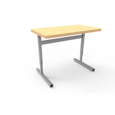 Wb Manufacturing Une T Wood Adjustable Height Training Table