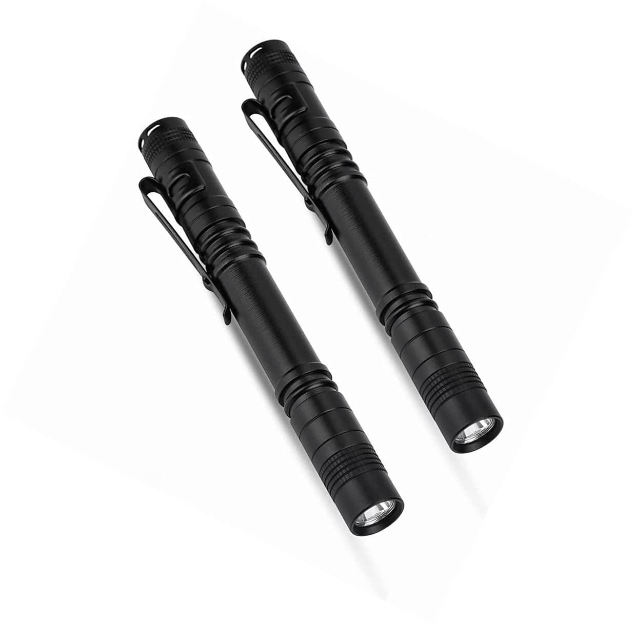 TACTICAL FLASHLIGHT Mini LED Torch Light Pen USB Rechargeable Lamp With Clip NEW 