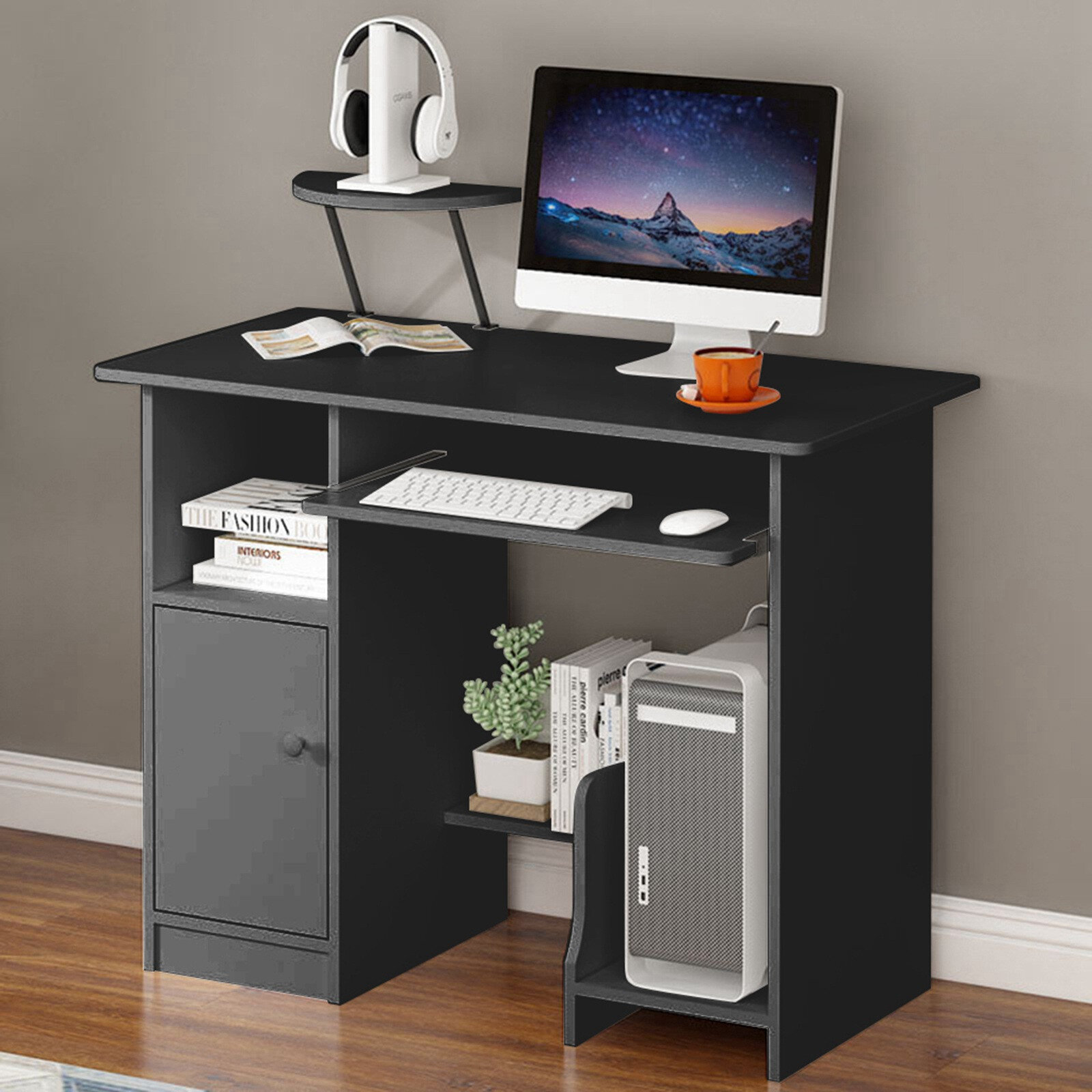 Details about   Adjustable Screen Shelf Office Storage Rack Clip Computer Table Desk Accessory V