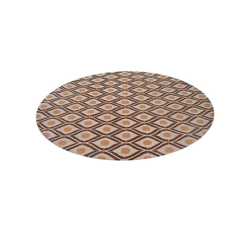 Brayden Studio Freida Geometric Handmade Tufted Wool Beige Area
